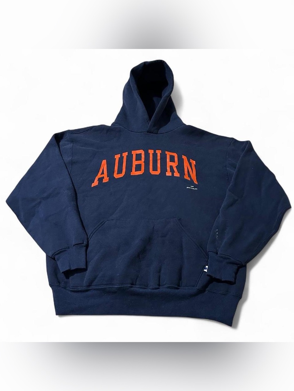 Vintage 90s Russell Athletic Auburn Tigers College Hoodie Size Large
